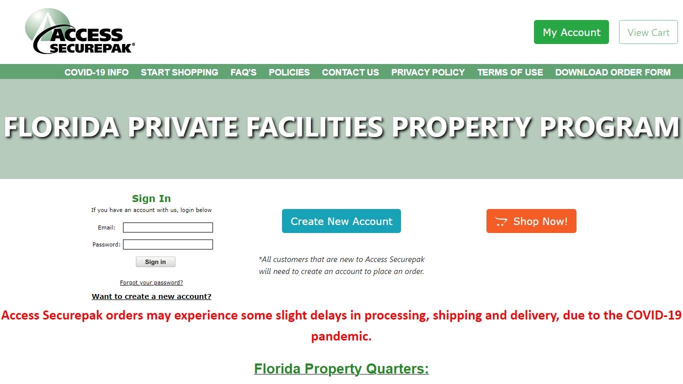 Access Securepak - Florida Property Family Private Package Program ...